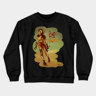 Post Apocalyptic Lady Crewneck Sweatshirt